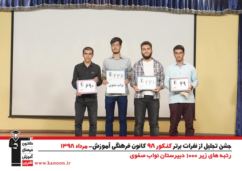 تجلیل از رتبه‌های زیر 1000 پسران تهران در کنکور 98 + عکس - تصویر 24