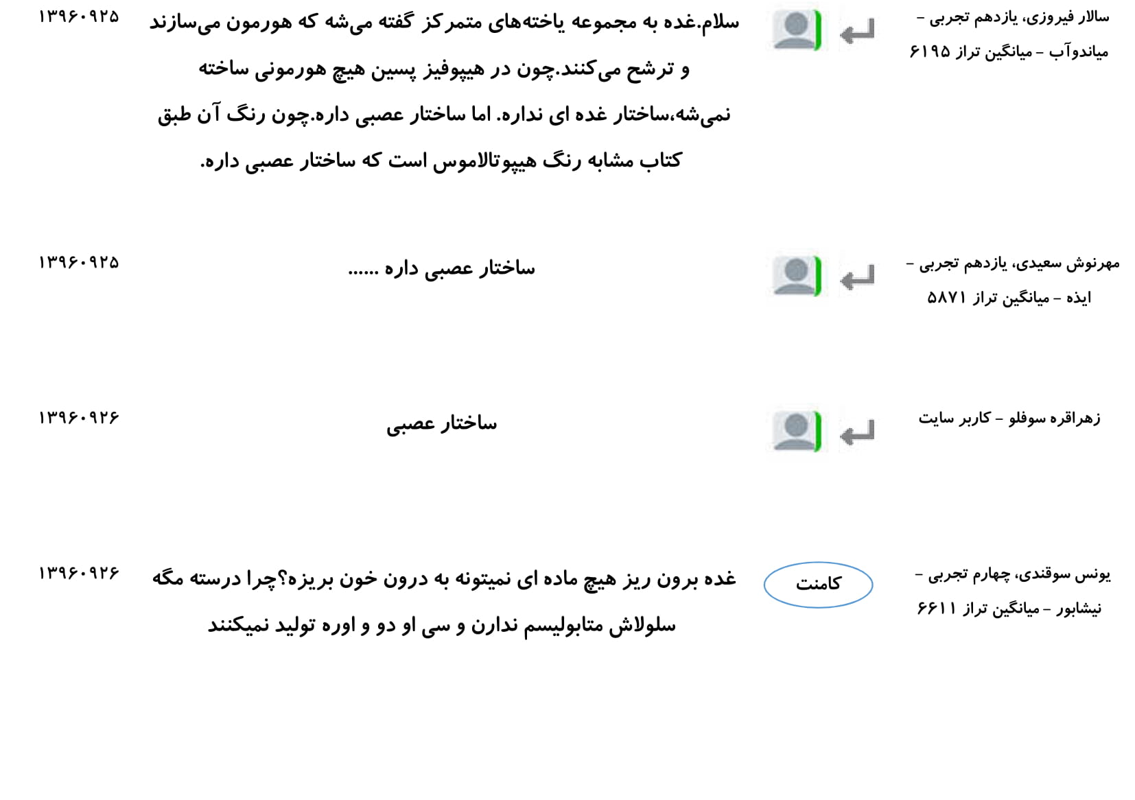 مجموعه پرسش و پاسخ‌های فصل چهارم درس زیست یازدهم - تصویر 14