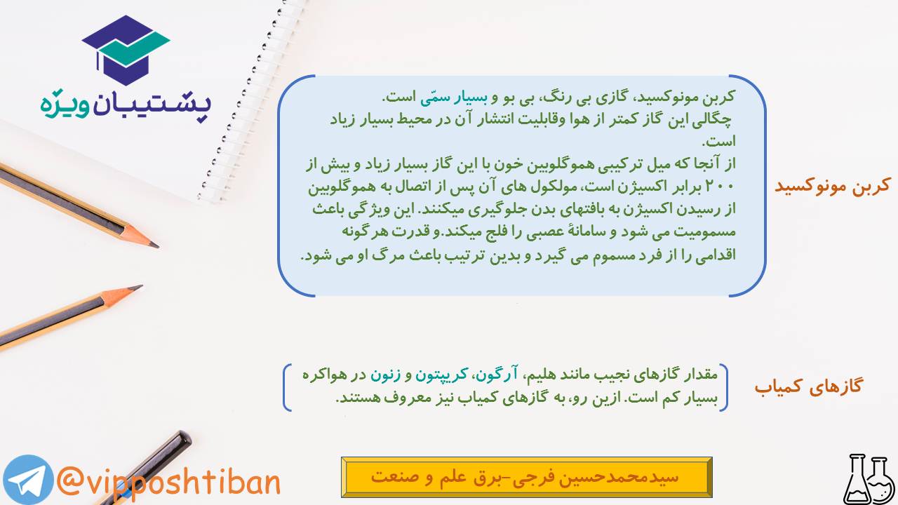 خلاصه نکات و تست هایی از فصل دو شیمی دهم (هماهنگ با 1 آذر 98) - تصویر 3