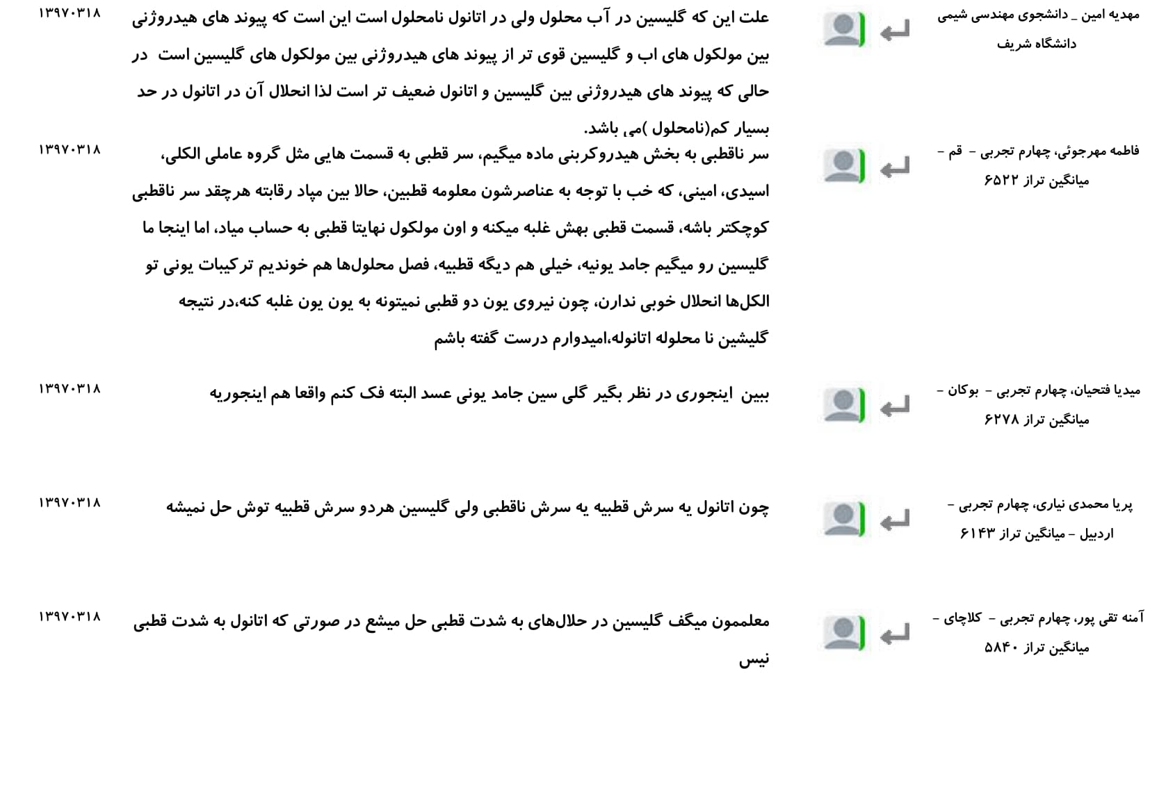 مجموعه پرسش و پاسخ‌های فصل سوم درس شیمی دهم - تصویر 11