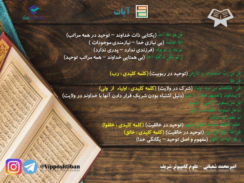 نکات و تست هایی از درس یگانه بی همتا دینی دوازدهم ( 3آبان98 ) - تصویر 5