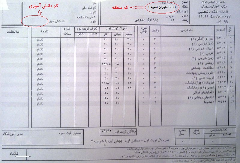 دریافت کد سوابق تحصیلی پیش دانشگاهی 98