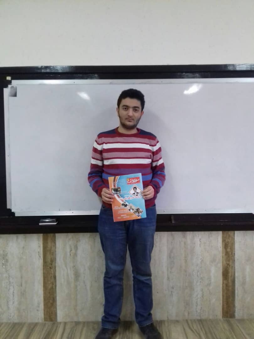 علی زرین‌نیا، دوازدهم تجربی از تبریز با تراز 7588