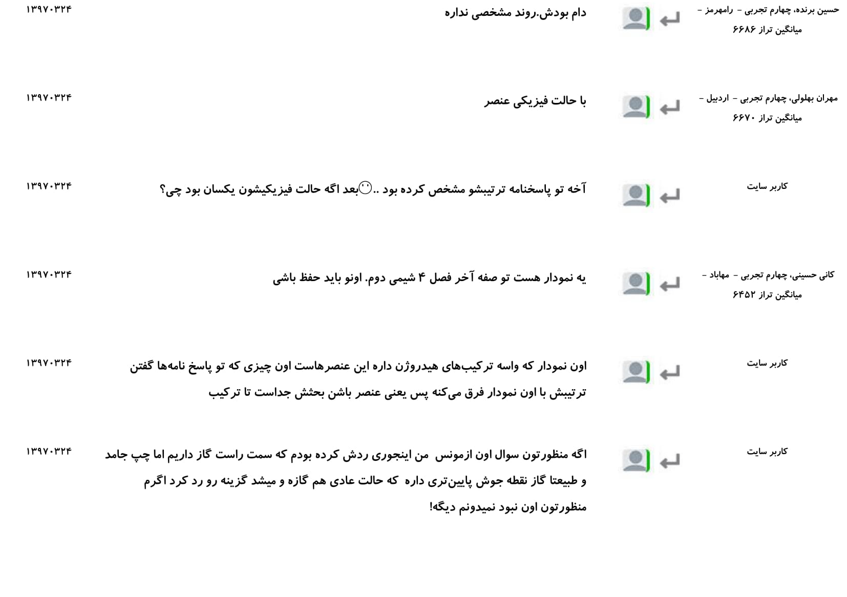 مجموعه پرسش و پاسخ‌های فصل اول درس شیمی یازدهم - تصویر 15