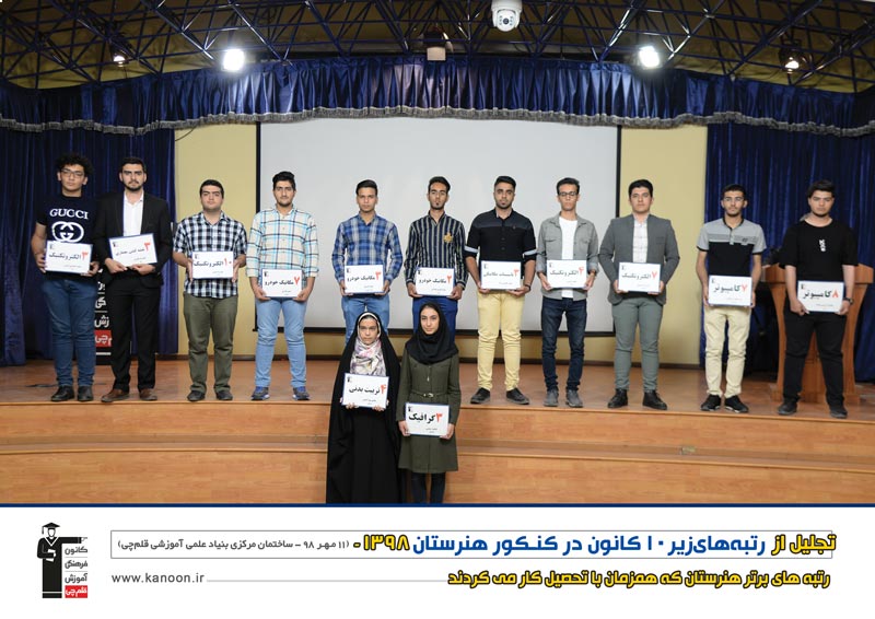 رتبههای برتر کنکور هنرستان 98 که در حین تحصیل کار کردند