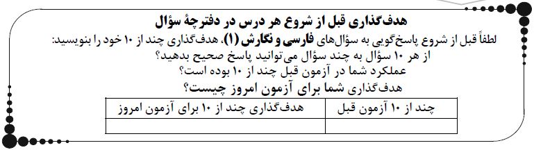 هدف‌گذاری چندتا از ده تا