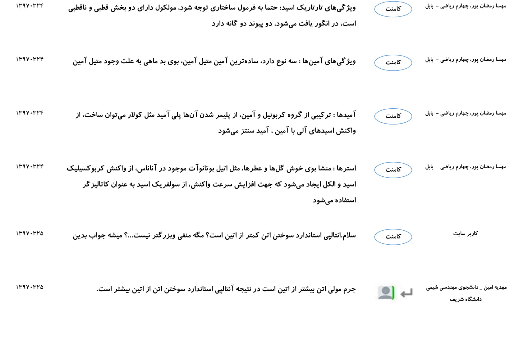 مجموعه پرسش و پاسخهای فصل دوم درس شیمی یازدهم - تصویر 13