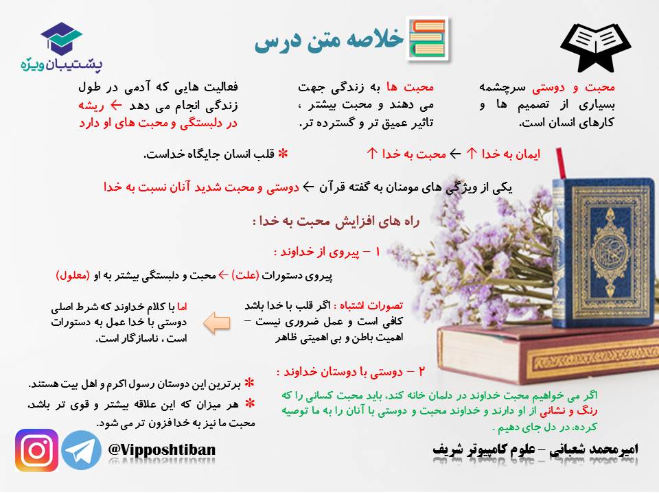 نکات و تست‌های مهم درس هشتم و نهم،دینی دهم(هماهنگ با 1 آذر 98) - تصویر 8