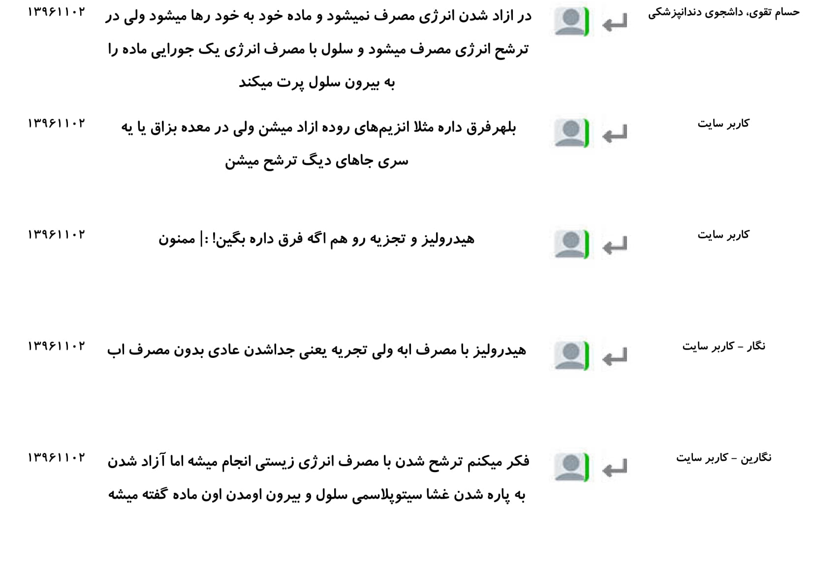 مجموعه پرسش و پاسخ‌های فصل چهارم درس زیست یازدهم - تصویر 47