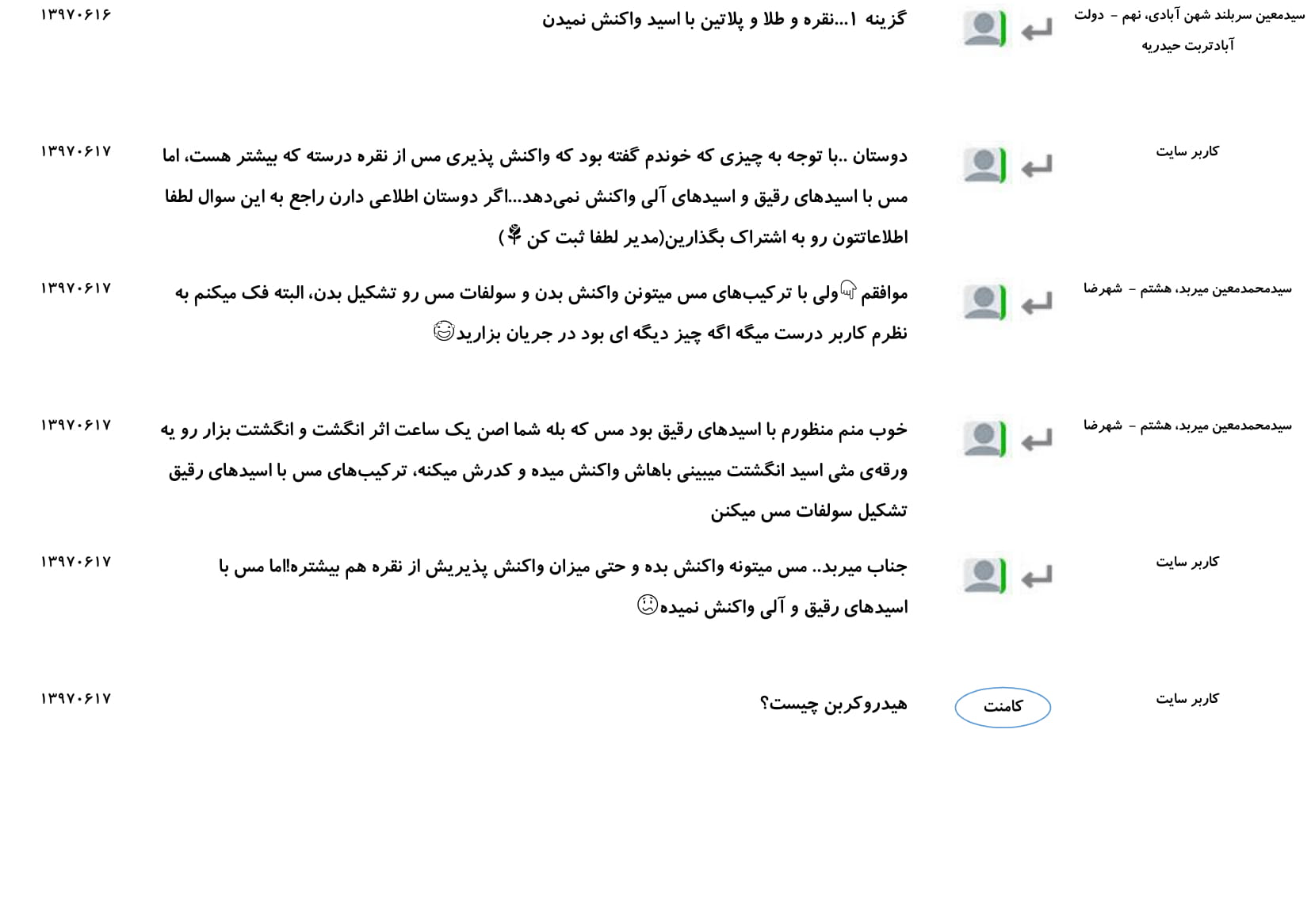 مجموعه پرسش و پاسخ‌های فصل اول درس شیمی یازدهم - تصویر 19