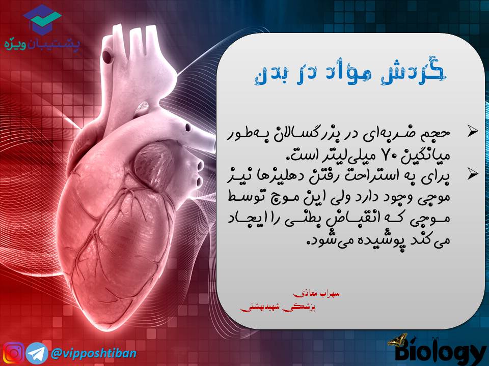 نکات و تست هایی از فصل گردش مواد در بدن،جلسه2 ( 3 آبان 98 ) - تصویر 3
