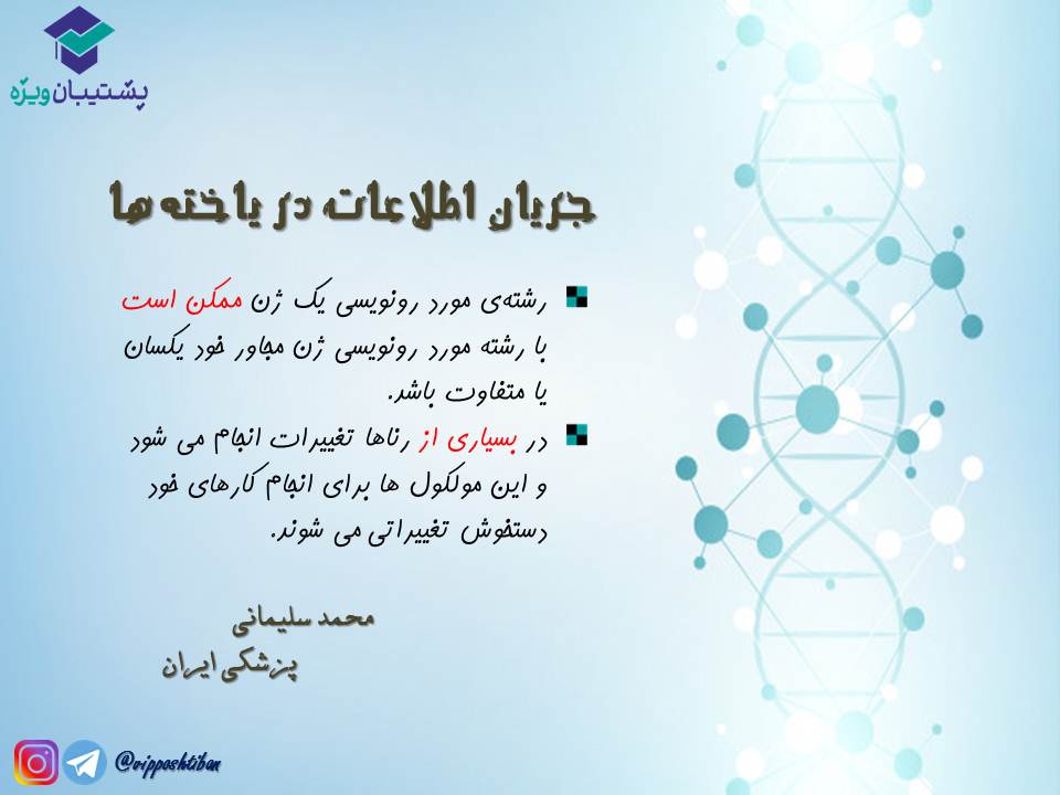 قیدنامه جریان اطلاعات در یاختهها زیست دوازدهم ( 3آبان98 ) - تصویر 3