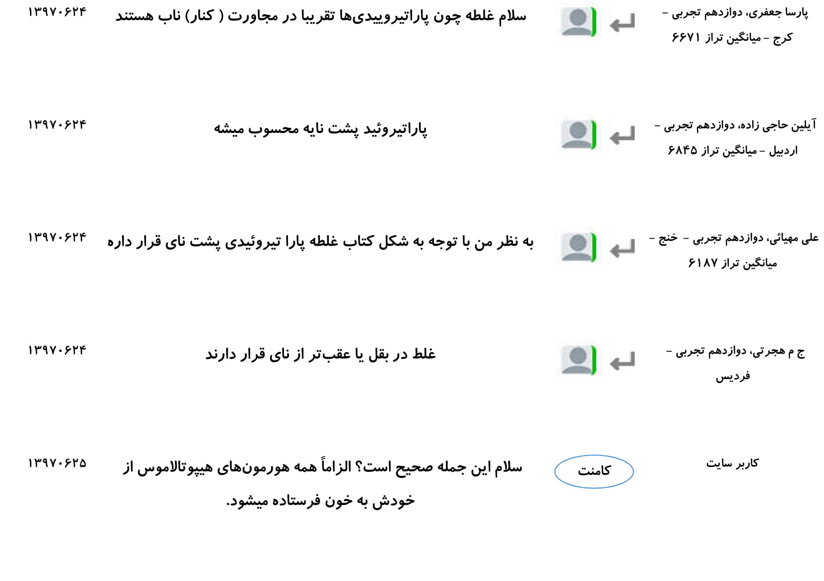 مجموعه پرسش و پاسخ‌های فصل چهارم درس زیست یازدهم - تصویر 74