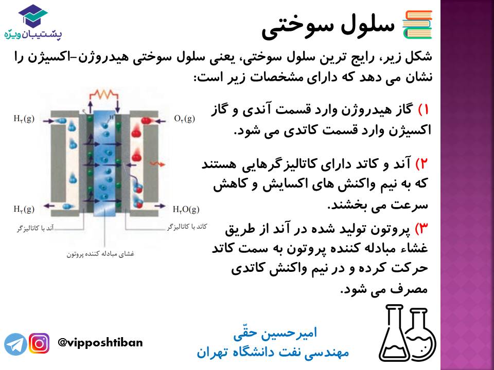 نکات مهم مبحث سلول سوختی شیمی دوازدهم (آزمون 29 آذر 98) - تصویر 3