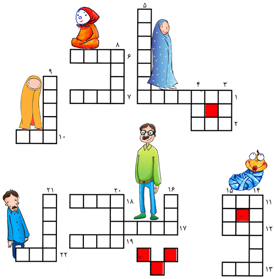 بازی جالب و جذاب حل جدول برای کودکان (دبستانی ها_قسمت سوم)