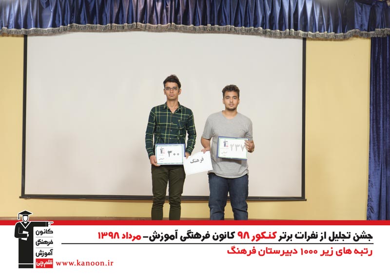 تجلیل از رتبه‌های زیر 1000 پسران تهران در کنکور 98 + عکس - تصویر 29